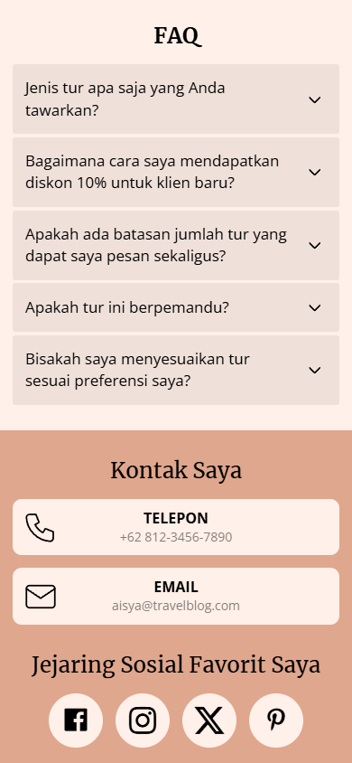 Halaman Taplink yang dibuat dengan kecerdasan buatan