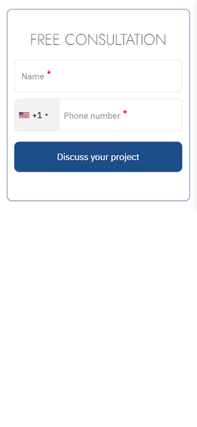 A contact form on the Taplink page