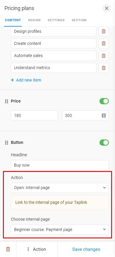 Payment page on Stripe with the prefilled recipient and sum fields
