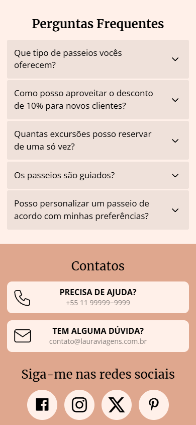 Uma página do Taplink gerada com inteligência artificial